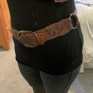 Woven leather belt by CAbi